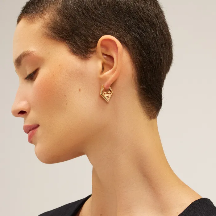 Kismet by Milka Earrings Superman Hoop Earring