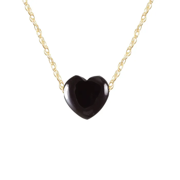 Kris Nations Black Onyx Heart Necklace Necklaces