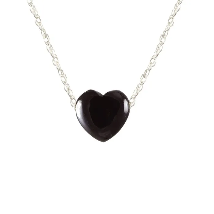 Kris Nations Black Onyx Heart Necklace Necklaces