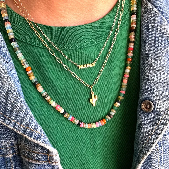 kris nations Necklaces Mama Charm Necklace