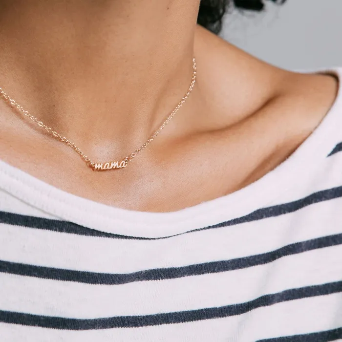 kris nations Necklaces Mama Charm Necklace