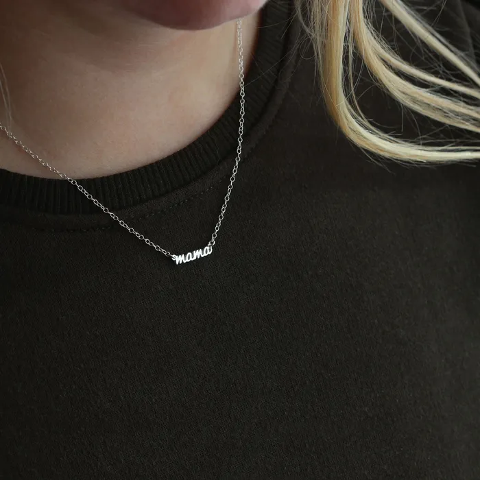 kris nations Necklaces Mama Charm Necklace