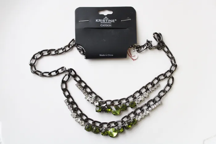 Kristine Accessories Carson Black Metal Necklace Kristine Accessories Necklaces