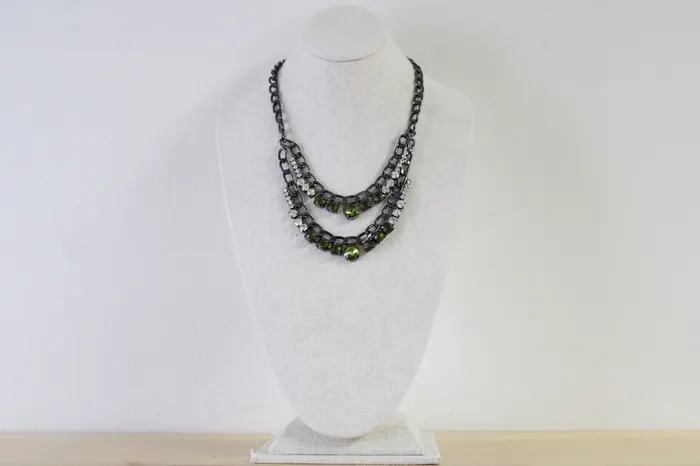 Kristine Accessories Carson Black Metal Necklace Kristine Accessories Necklaces
