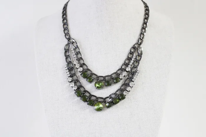 Kristine Accessories Carson Black Metal Necklace Kristine Accessories Necklaces