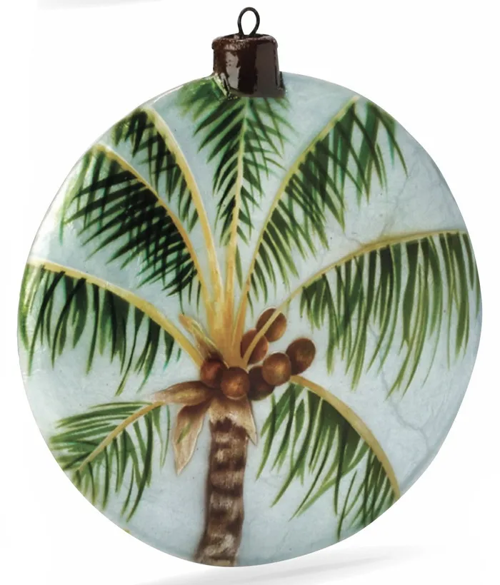 KUBLACRAFTS Necklaces Orn Capiz Palm Tree