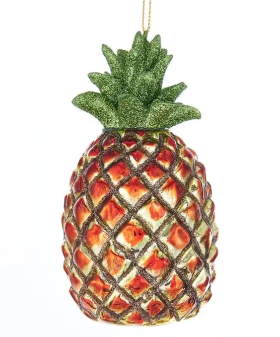 KURTADLER Necklaces Noble Gems Glass Pineapple Christmas Ornament