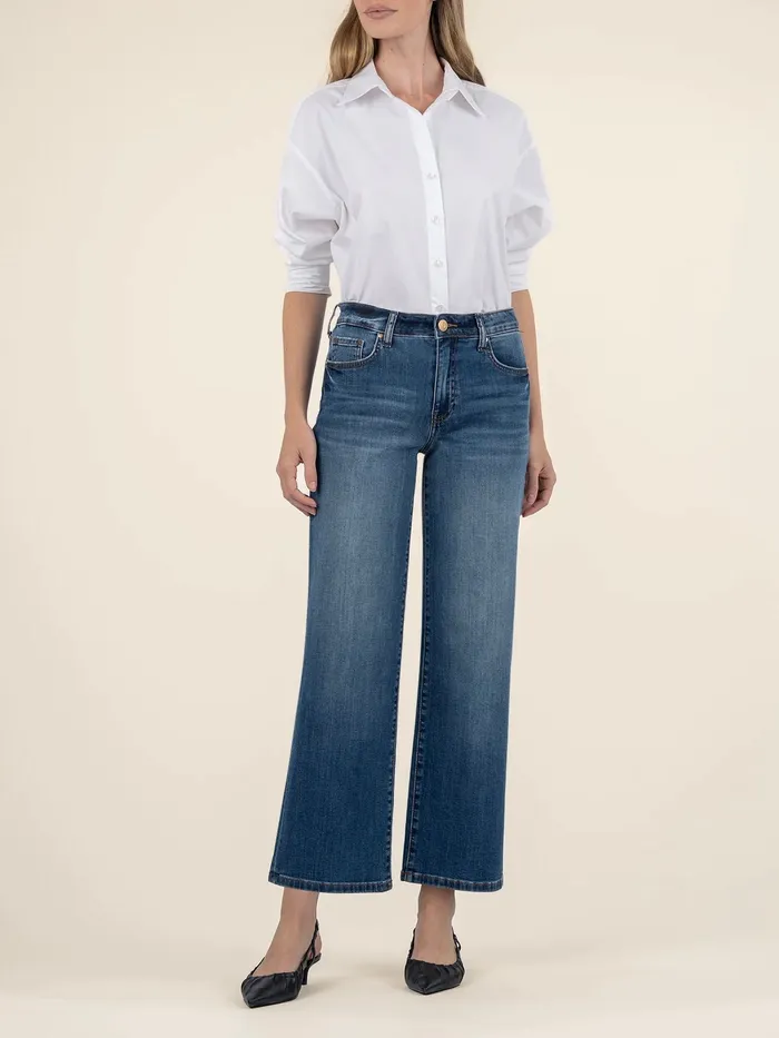 Kut Jeans Charlotte High Rise Wide Leg Kut Jeans Swat Fame Inc Earrings