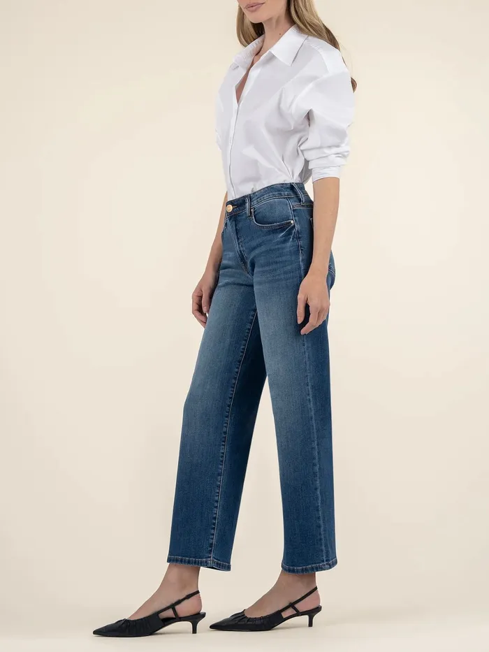 Kut Jeans Charlotte High Rise Wide Leg Kut Jeans Swat Fame Inc Earrings