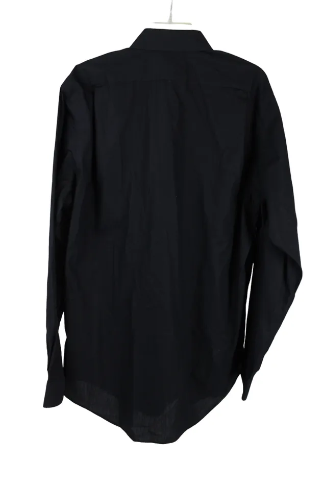 Lands End The Outfitters Black Button Down Shirt 16X37 Tall Lands End Rings