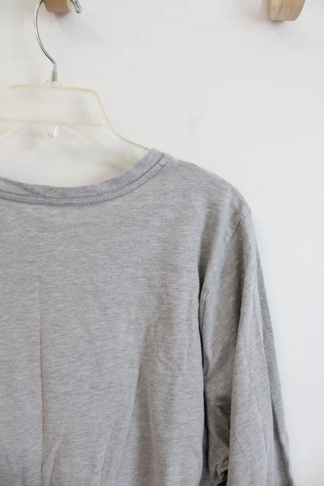 Lane Bryant Earrings Lane Bryant Gray Merry Bright Long Sleeved Top 2224
