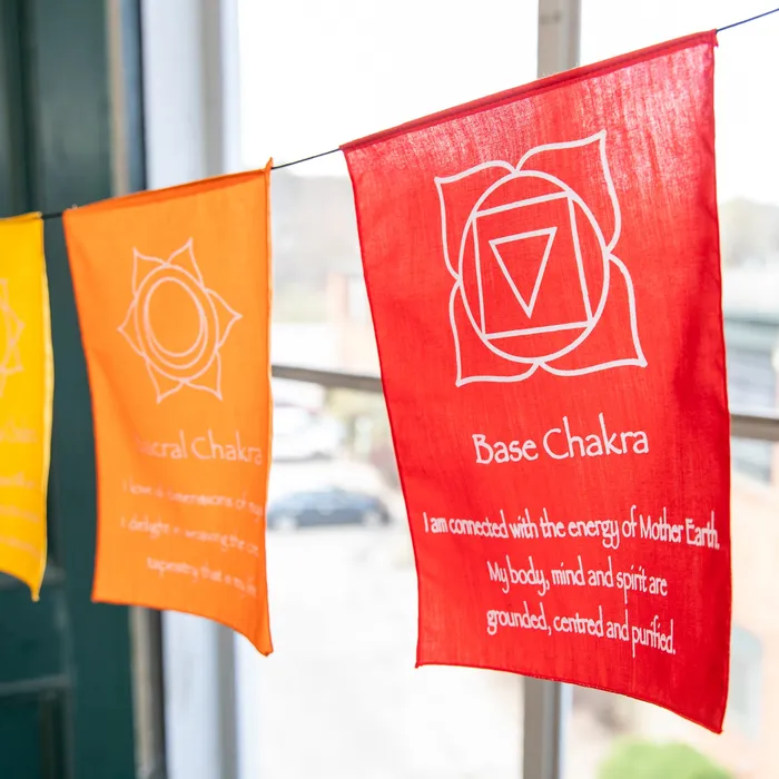 Large Chakra Prayer Flags DharmaCrafts Earrings