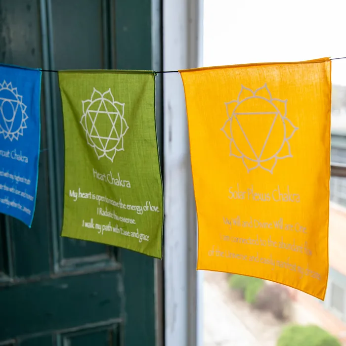 Large Chakra Prayer Flags DharmaCrafts Earrings