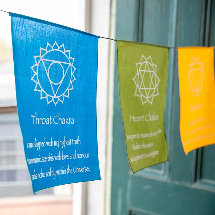 Large Chakra Prayer Flags DharmaCrafts Earrings
