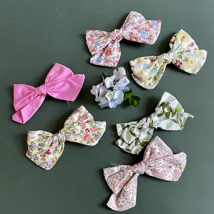 Large Girls Hair Clips Yellow and Orange Floral iszi ONLINE Rings