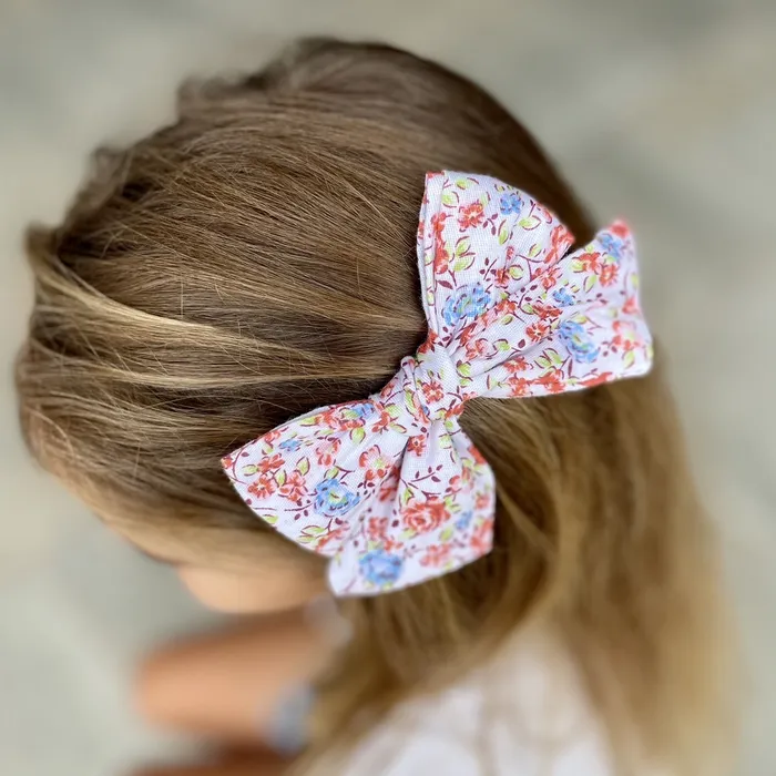 Large Girls Hair Clips Yellow and Orange Floral iszi ONLINE Rings
