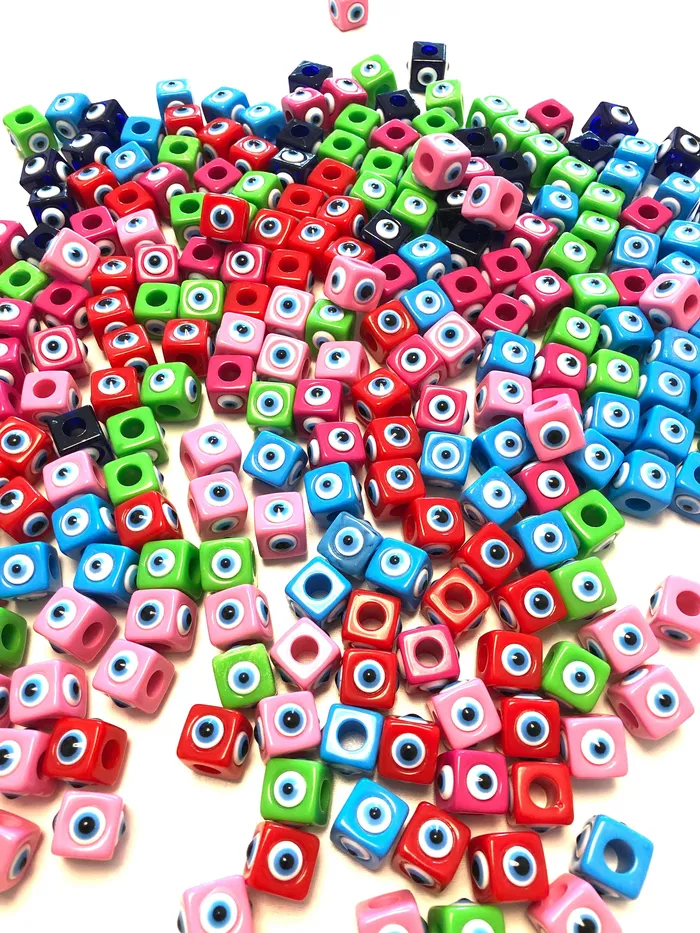 Large Hole Evil Eye Resin Beads 15mm Beads 7mm Hole 5 Beads in a Pack Peppy Beads Necklaces Large Hole Evil Eye Resin Beads 15mm Beads 7mm Hole 5 Beads in a Pack Peppy Beads Necklaces