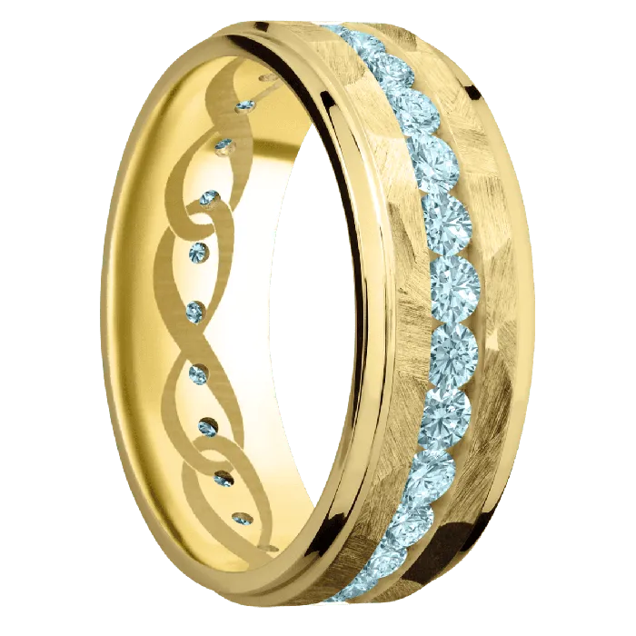 Lashbrook PreStyled Sets 18K Yellow Gold Rock Polish Finish