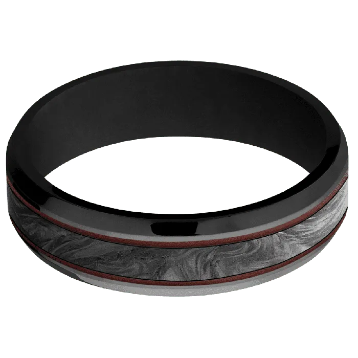 Lashbrook Rings Zirconium Polish Polish Finish Black