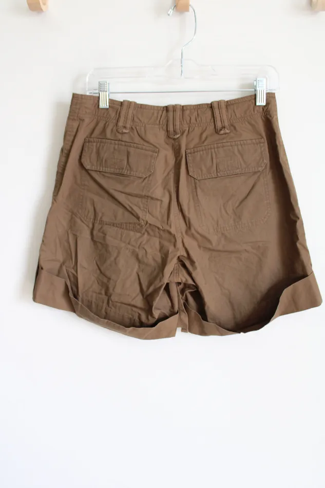 Liz Claiborne Earrings Liz Claiborne High Rise Brown Cargo Shorts 8