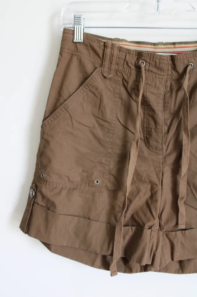 Liz Claiborne Earrings Liz Claiborne High Rise Brown Cargo Shorts 8