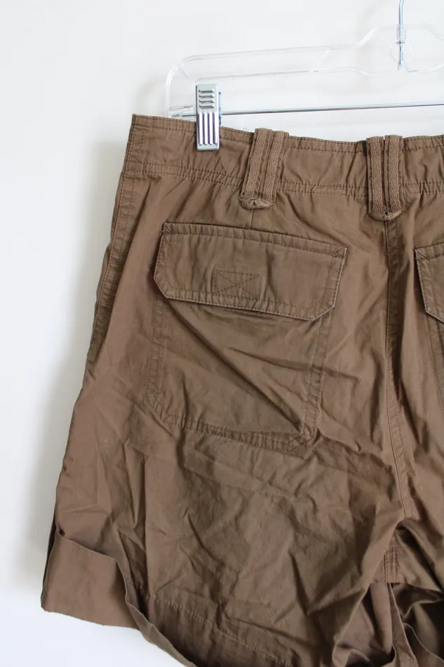 Liz Claiborne Earrings Liz Claiborne High Rise Brown Cargo Shorts 8