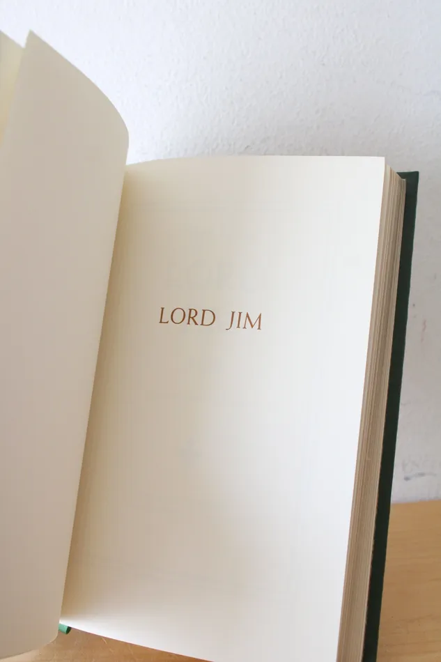 Lord Jim By Joseph Conrad Franklin Library Edition Jubilee Thrift Earrings