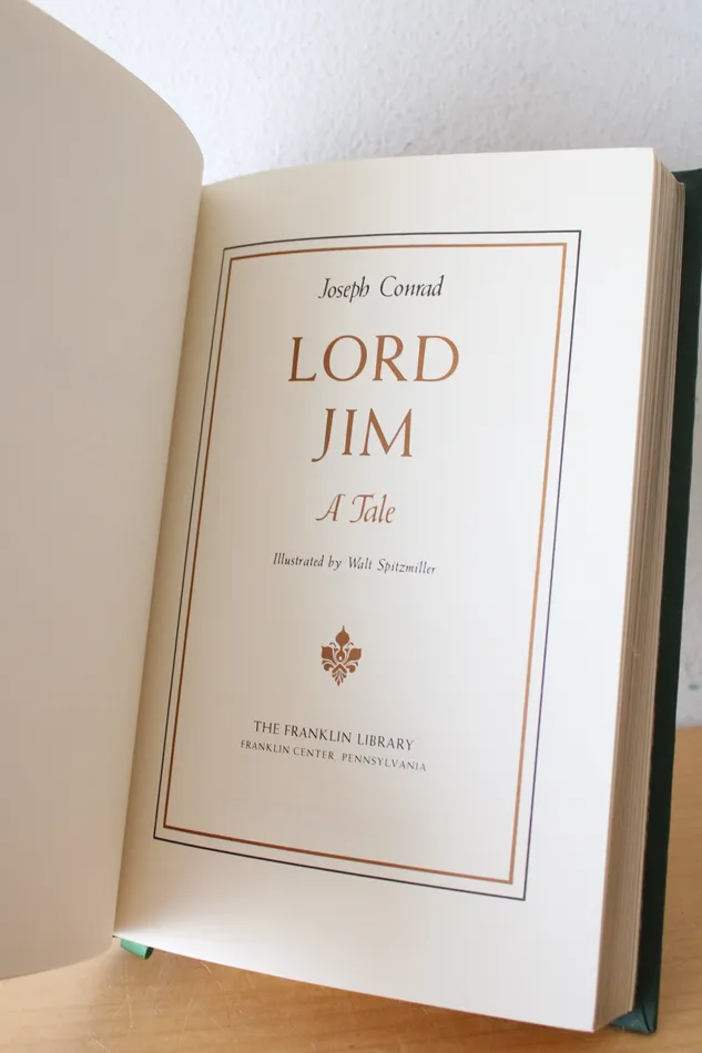 Lord Jim By Joseph Conrad Franklin Library Edition Jubilee Thrift Earrings
