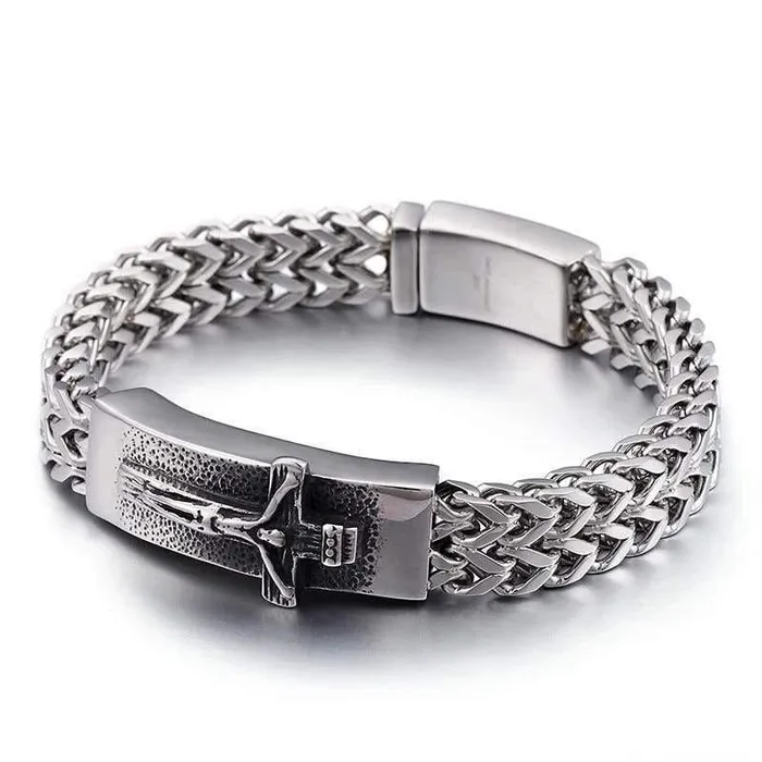 Lords Guidance Bracelets Mens Cross Bracelet br Jesus Christ