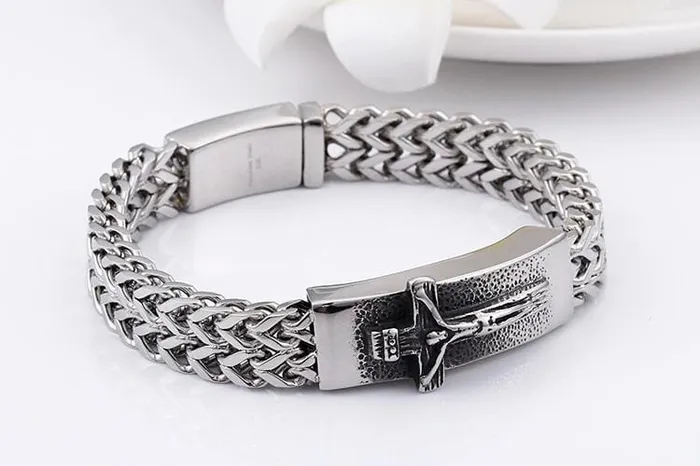 Lords Guidance Bracelets Mens Cross Bracelet br Jesus Christ