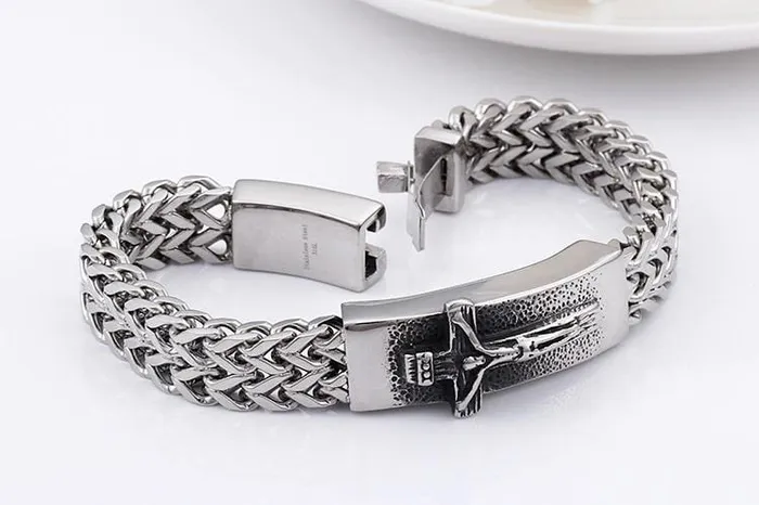 Lords Guidance Bracelets Mens Cross Bracelet br Jesus Christ