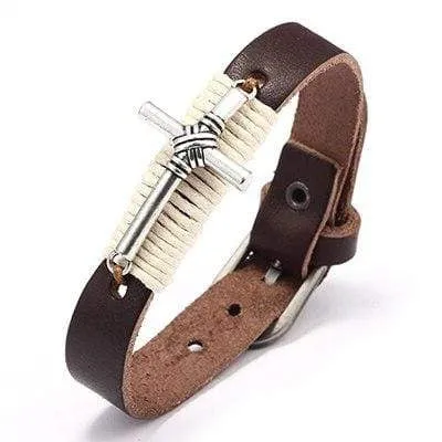 Lords Guidance Bracelets Mens Cross Bracelet br Vintage