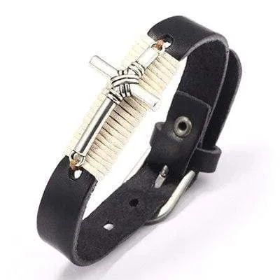 Lords Guidance Bracelets Mens Cross Bracelet br Vintage