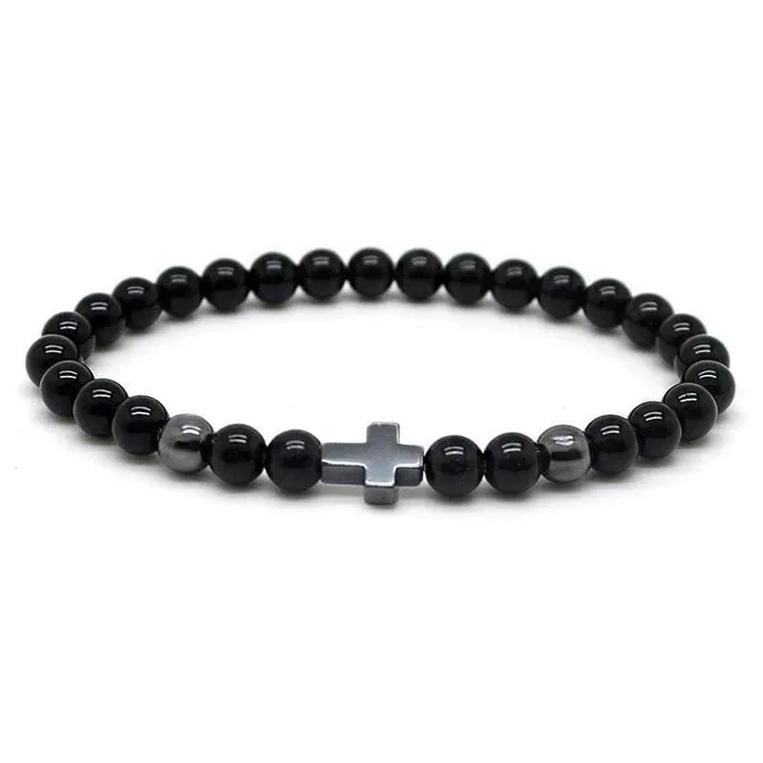 Lords Guidance Cross Bead Bracelet br Men of Faith Bracelets