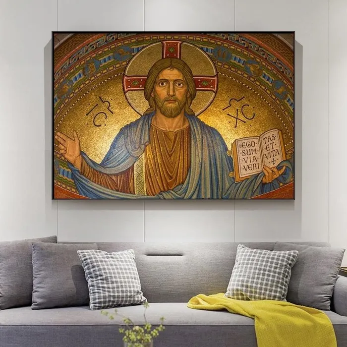 Lords Guidance Earrings Christian Canvas Art br Jesus Christ