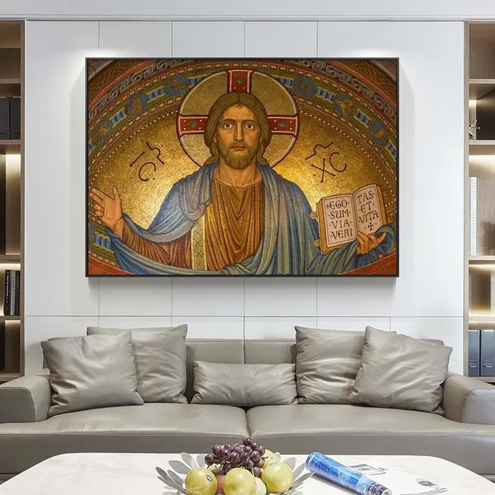 Lords Guidance Earrings Christian Canvas Art br Jesus Christ