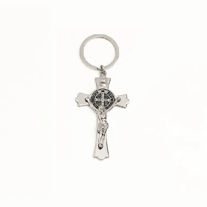 Lords Guidance Earrings Christian Crucifix Keychain