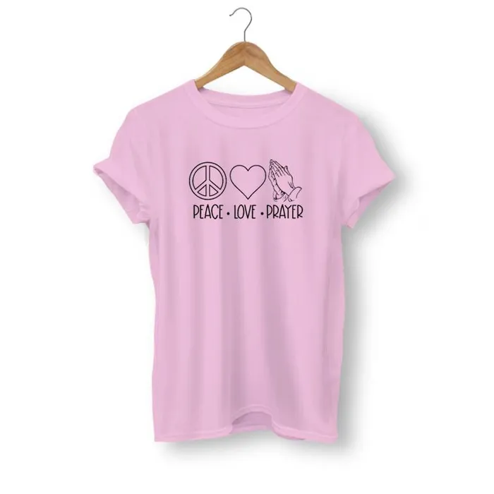 Lords Guidance Earrings Christian TShirt br Peace Love Prayer