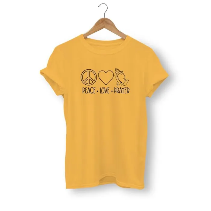 Lords Guidance Earrings Christian TShirt br Peace Love Prayer