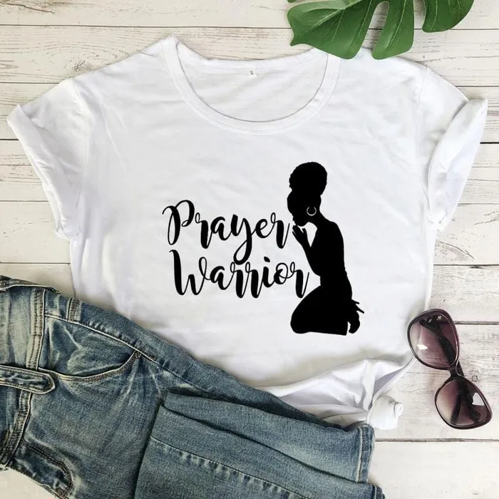 Lords Guidance Earrings Christian TShirt br Prayer Warrior Afro