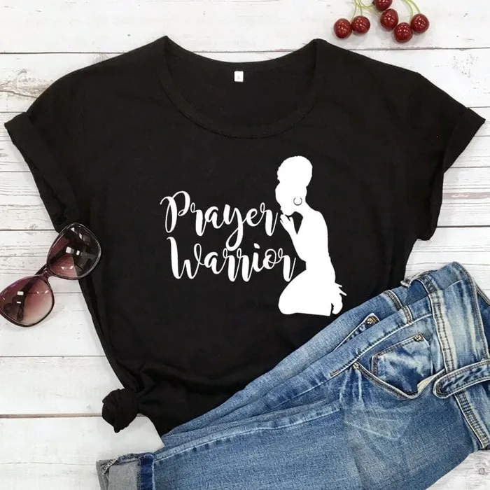 Lords Guidance Earrings Christian TShirt br Prayer Warrior Afro