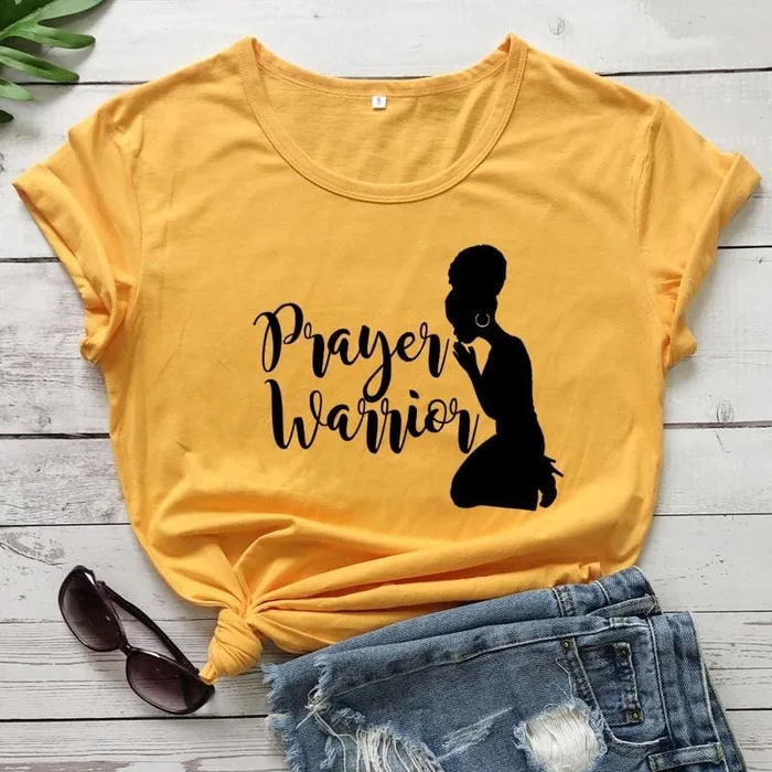 Lords Guidance Earrings Christian TShirt br Prayer Warrior Afro