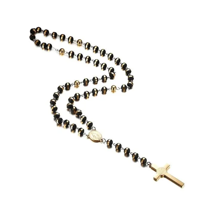 Lords Guidance Mens Christian Necklace br St Benedict Cross Necklaces