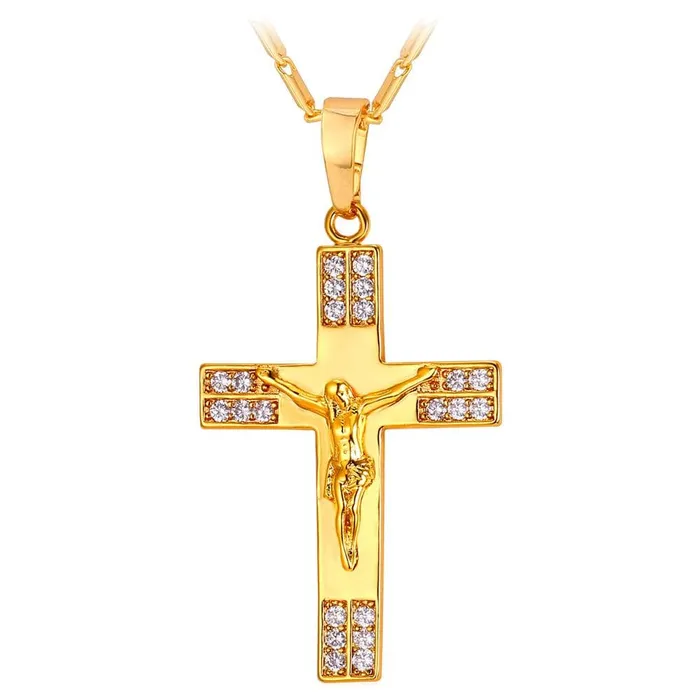 Lords Guidance Necklaces Gold Plated Mens Christian Necklace br Savior