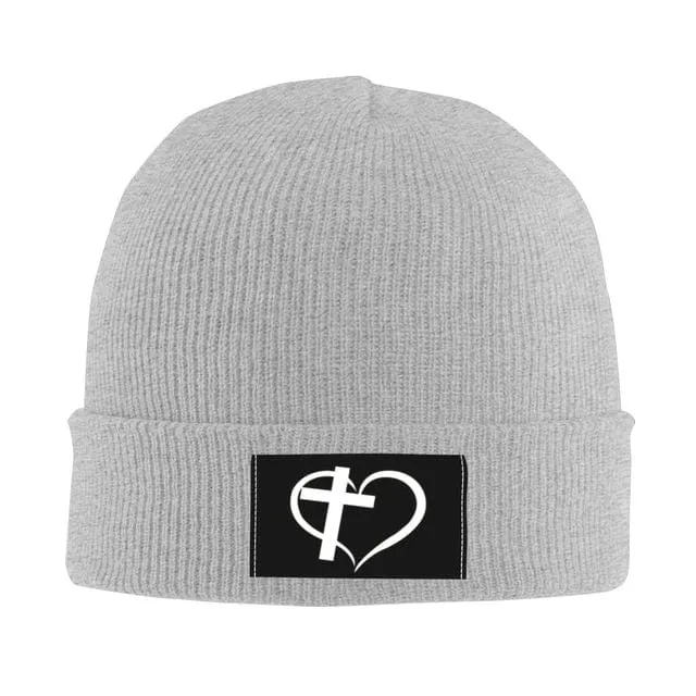 Lords Guidance Necklaces Heart with Cross Beanie Hat