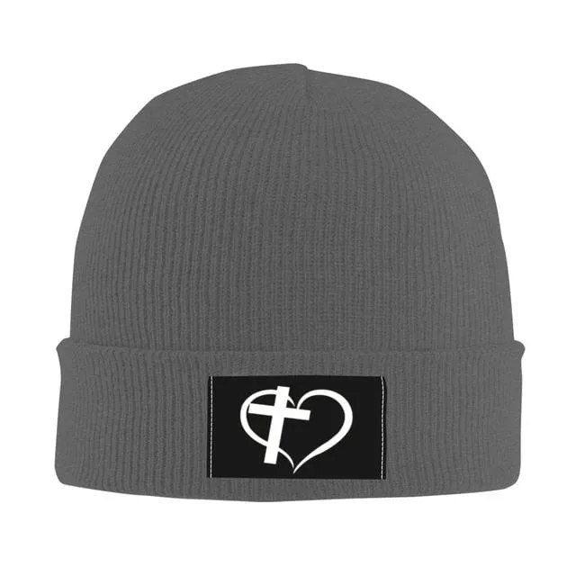 Lords Guidance Necklaces Heart with Cross Beanie Hat
