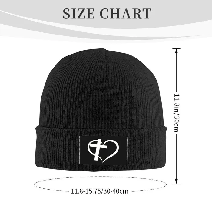 Lords Guidance Necklaces Heart with Cross Beanie Hat