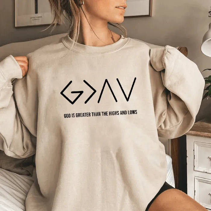 Lords Guidance Necklaces Highs and Lows Sweatshirt