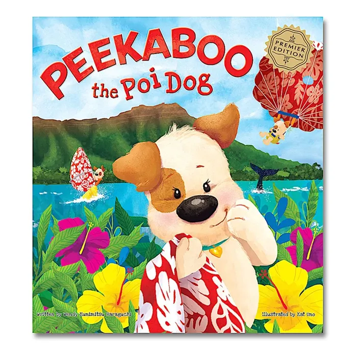 MADDENCORP Earrings Peekaboo the Poi Dog Illustrated Childrens Book