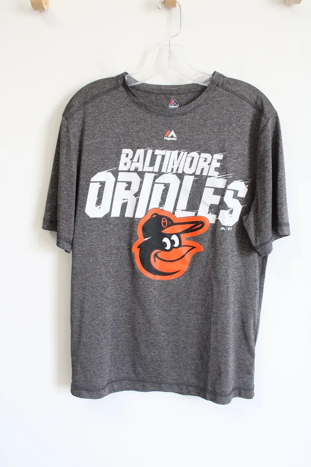 Majestic Majestic Cool Base Gray Baltimore Orioles Athletic Shirt M Earrings Majestic Majestic Cool Base Gray Baltimore Orioles Athletic Shirt M Earrings